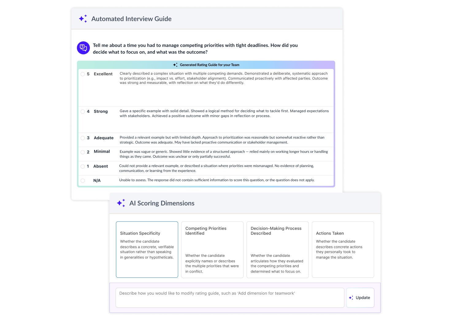 Automated Interview Guides