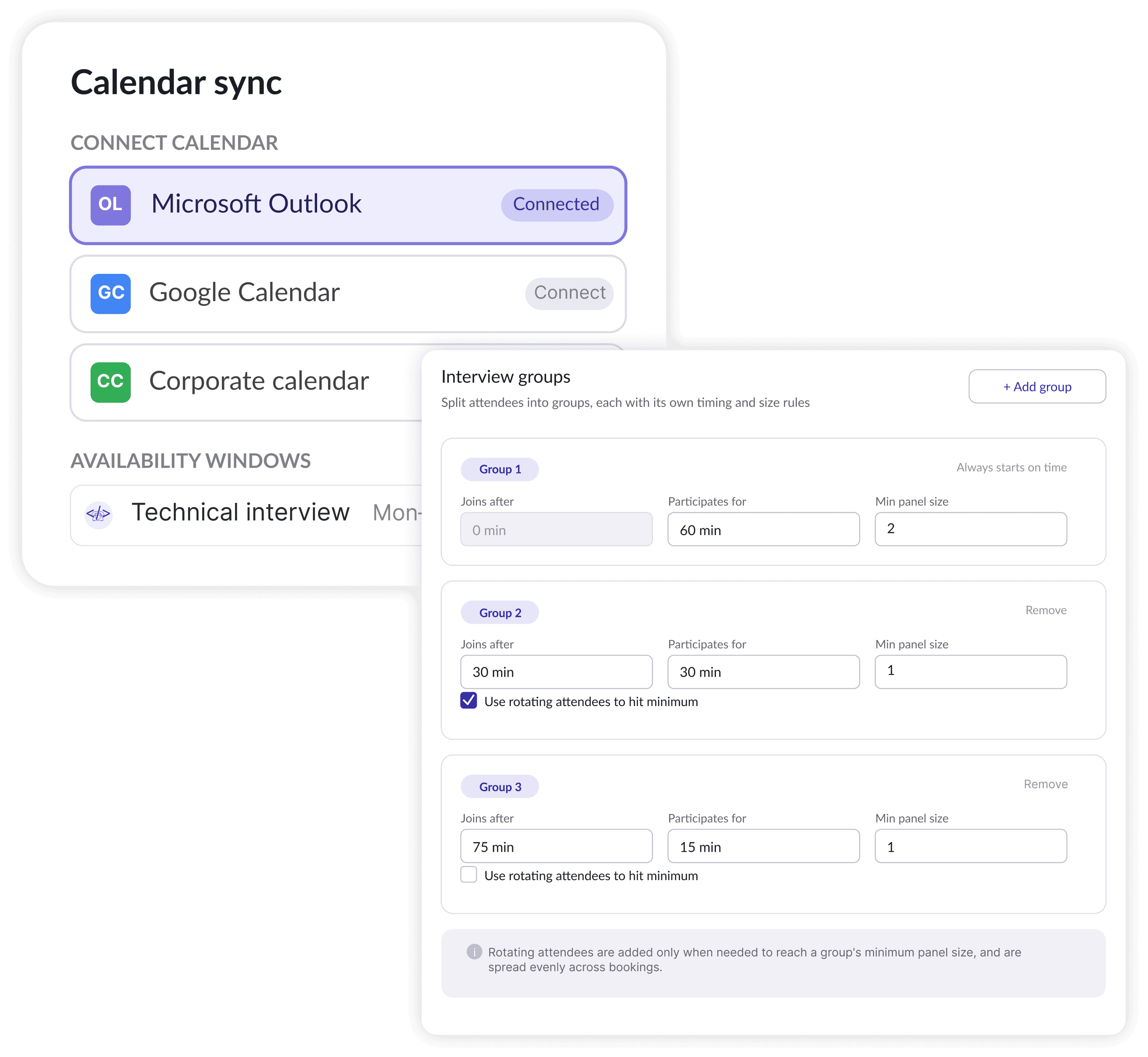 Calendar sync