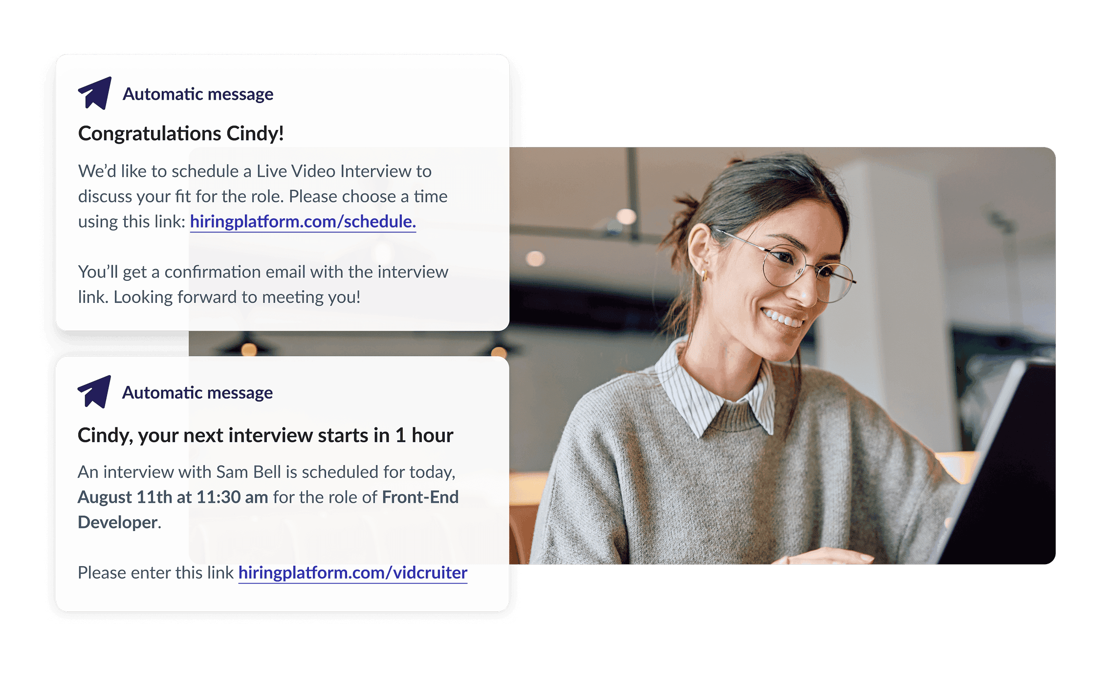 Automate confirmations, reminders, and reschedules