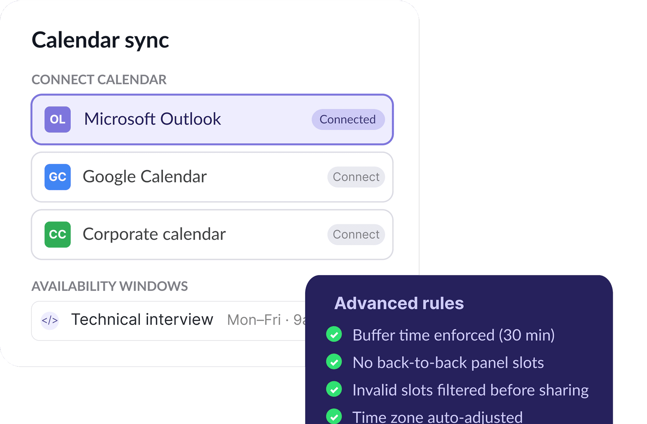 Sync calendars