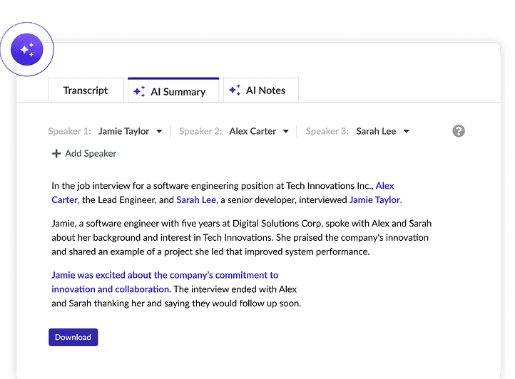 AI Interview Notes and Summaries
