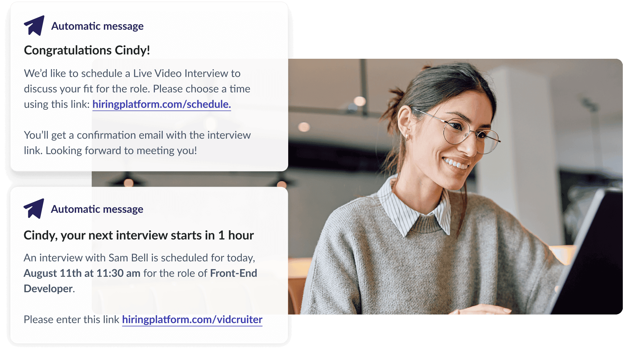 Automate confirmations, reminders, and reschedules