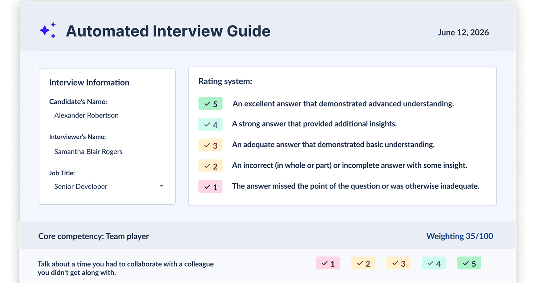 Automated Interview Guides