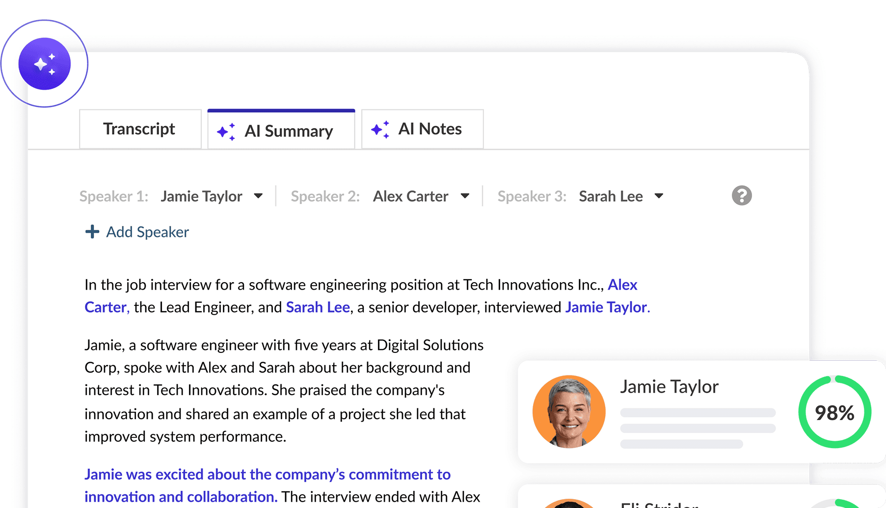 AI Interview Summaries
